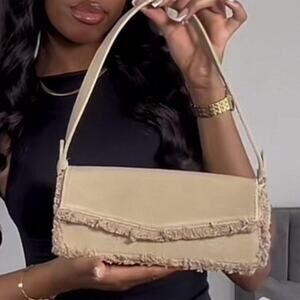 Ruffle shoulder bag glam depopfinds